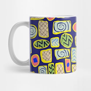 Abstract Pattern - Midnight Blue Mug